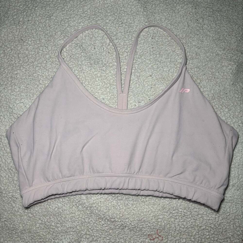 Inaka Power Women's Ruched Racerback Sports Bra, Lilac, Size L